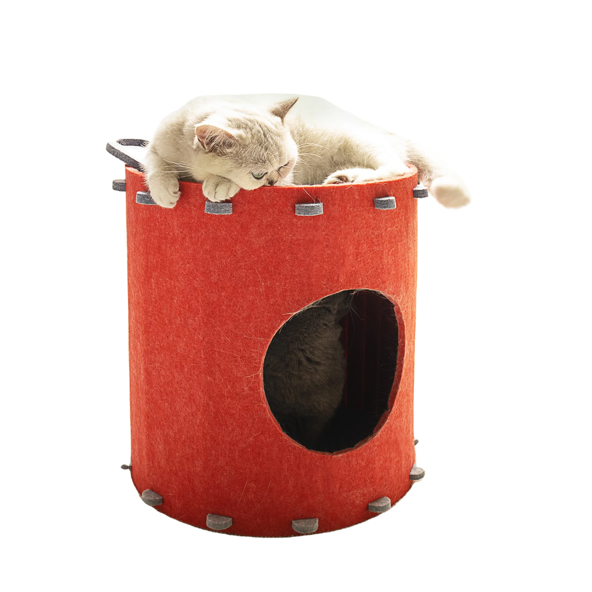 Wholesale Combination Large Foldable Pet Beds Bucket Double-layer Cat Scratcher Toys