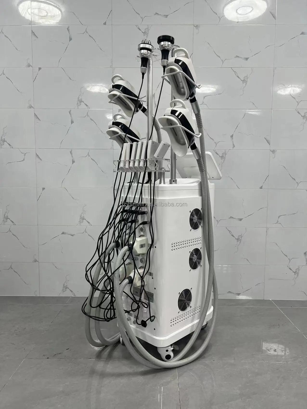 Recent Four Handle 360 Freezer Slimming Instrument Standing Portable Soprano Ice 4 Wave Machine 1 Set Muscle Stimulator Machine