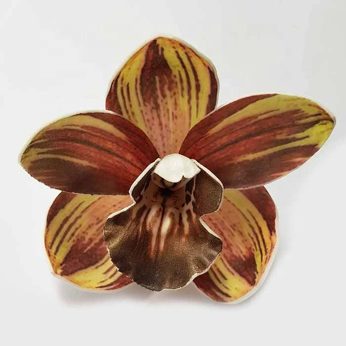 Handmade eva foam flower artificial flower cymbidium high quality for decoration and hair accessories.