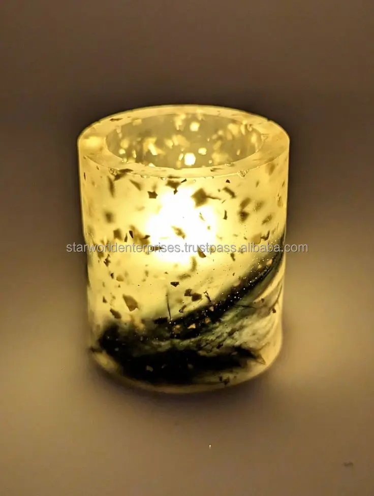 Magnesia Crafts Agate Candle Stand