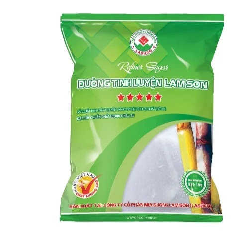Hot Selling white sugar  premium refined 1kg bag in PE bag Manufacturer from Vietnam