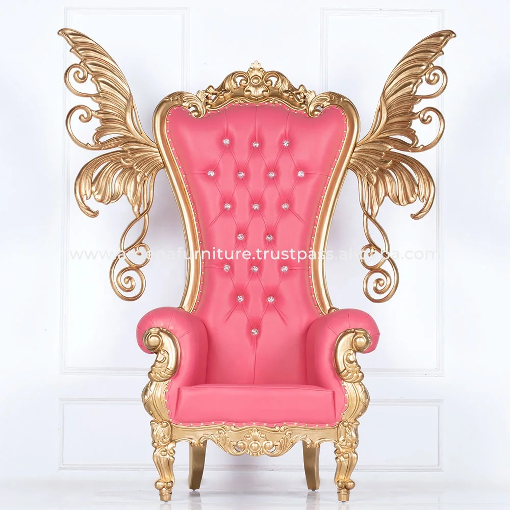 Best Selling Comfortable French Style Throne Chairs for Wedding Parties Banquets & Restaurants Hot Sale Upholstery Living Room