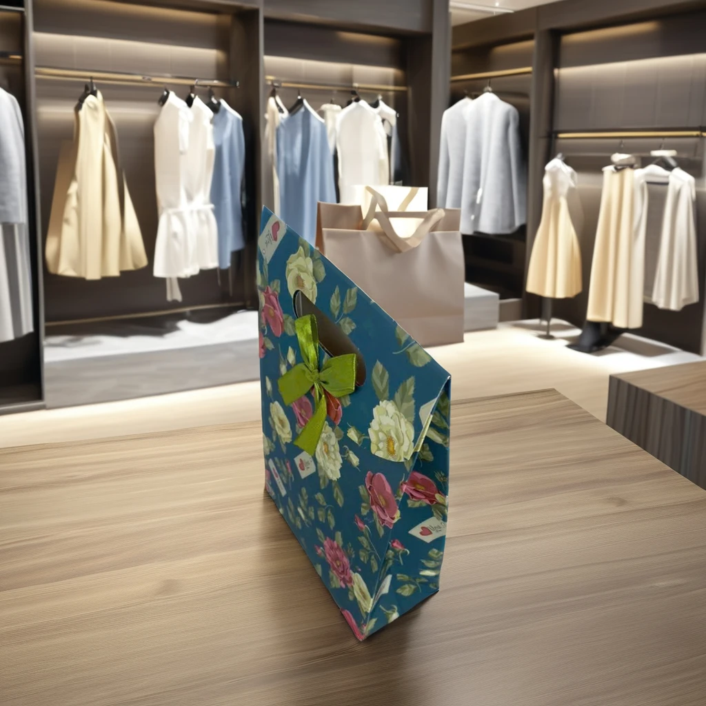 Hot Selling Custom Paper Bags Printed for Shopping and Gift Packaging Features Your Logo for Packing Made in Vietnam