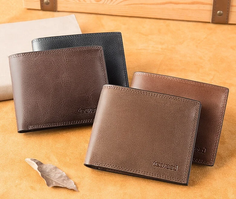 Men Leather Wallet Leather Purse 100% Genuine Leather Wallet