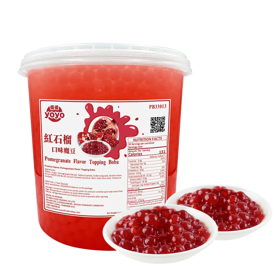 Буба со вкусом граната для Пузырькового чая из Тайваня