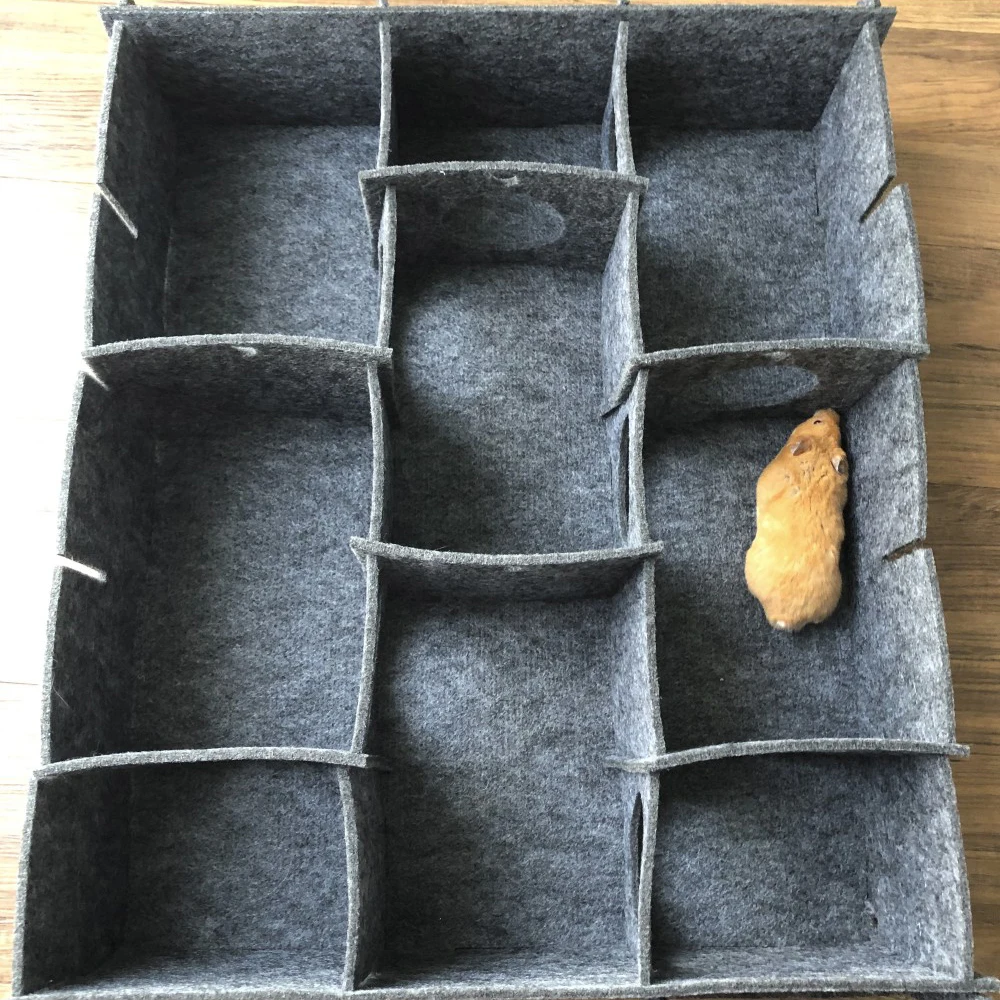 Custom Multi-Chamber Villa Maze Multi-Room Hideouts Tunnel Exploring Toys felt Hamster Hideout House