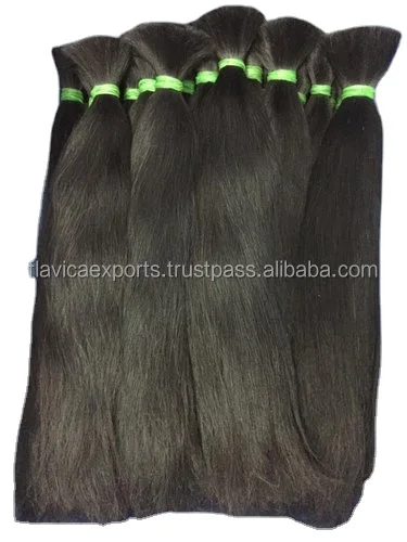 Virgin Remy Temple Donated Human Hair Bulk Supplier From India Hair Vendor