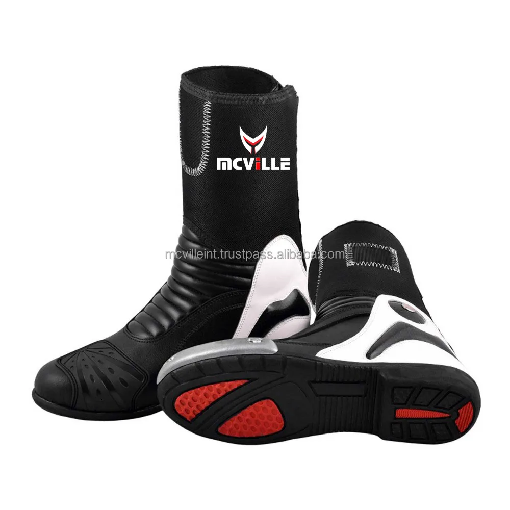 waterproof breathable leather sports motorcycle shoes Pro biker leather Motorbike motorcycle boots racing bots motor bike shoes