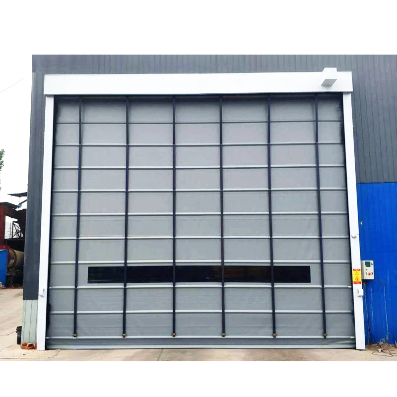 Industrial PVC fast stacking door multiple thickened anti-wind strip servo motor stability