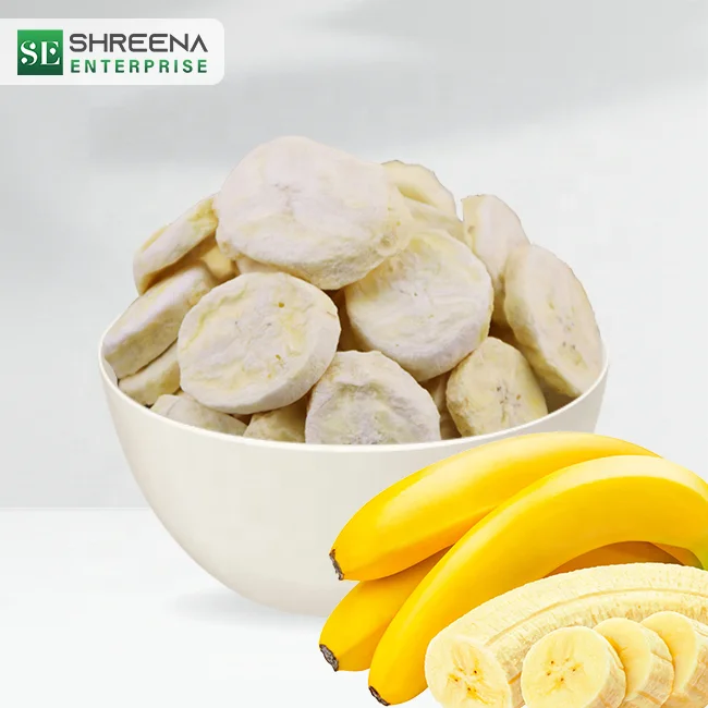 100% Pure Dietary fiber Frozen freeze dried bananas available in bulk quantity custom packaging frozen dried fruit