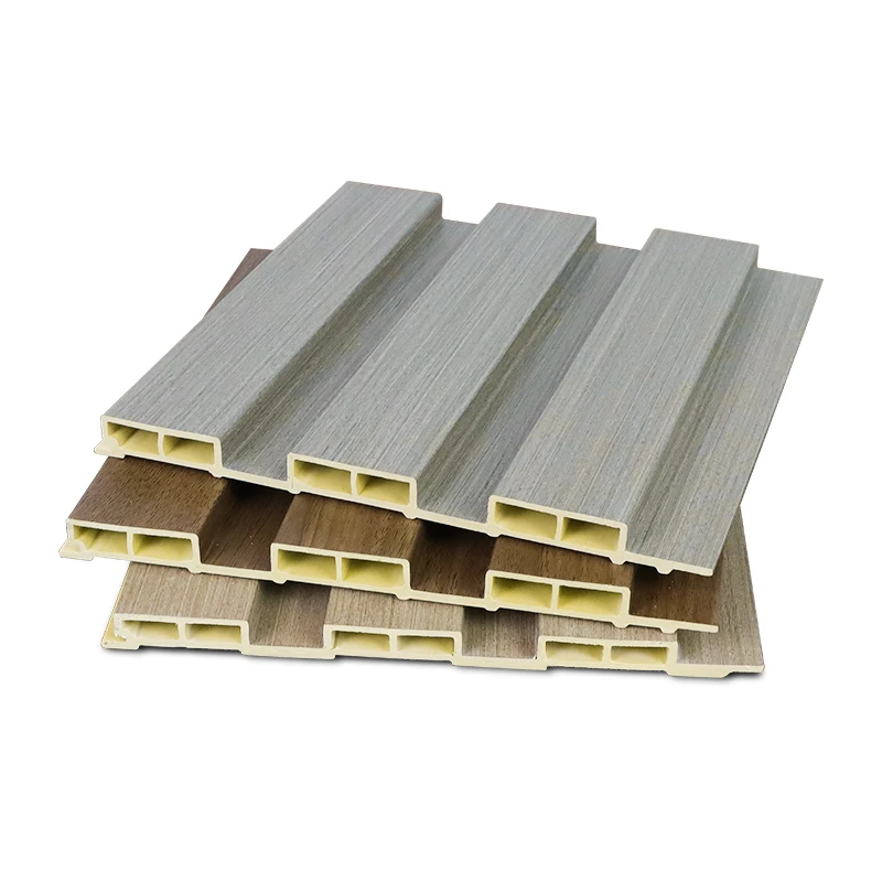 New Cheap WPC 3d Fluted Wall Cladding Modern Decoration Interior 3D Panel Wall