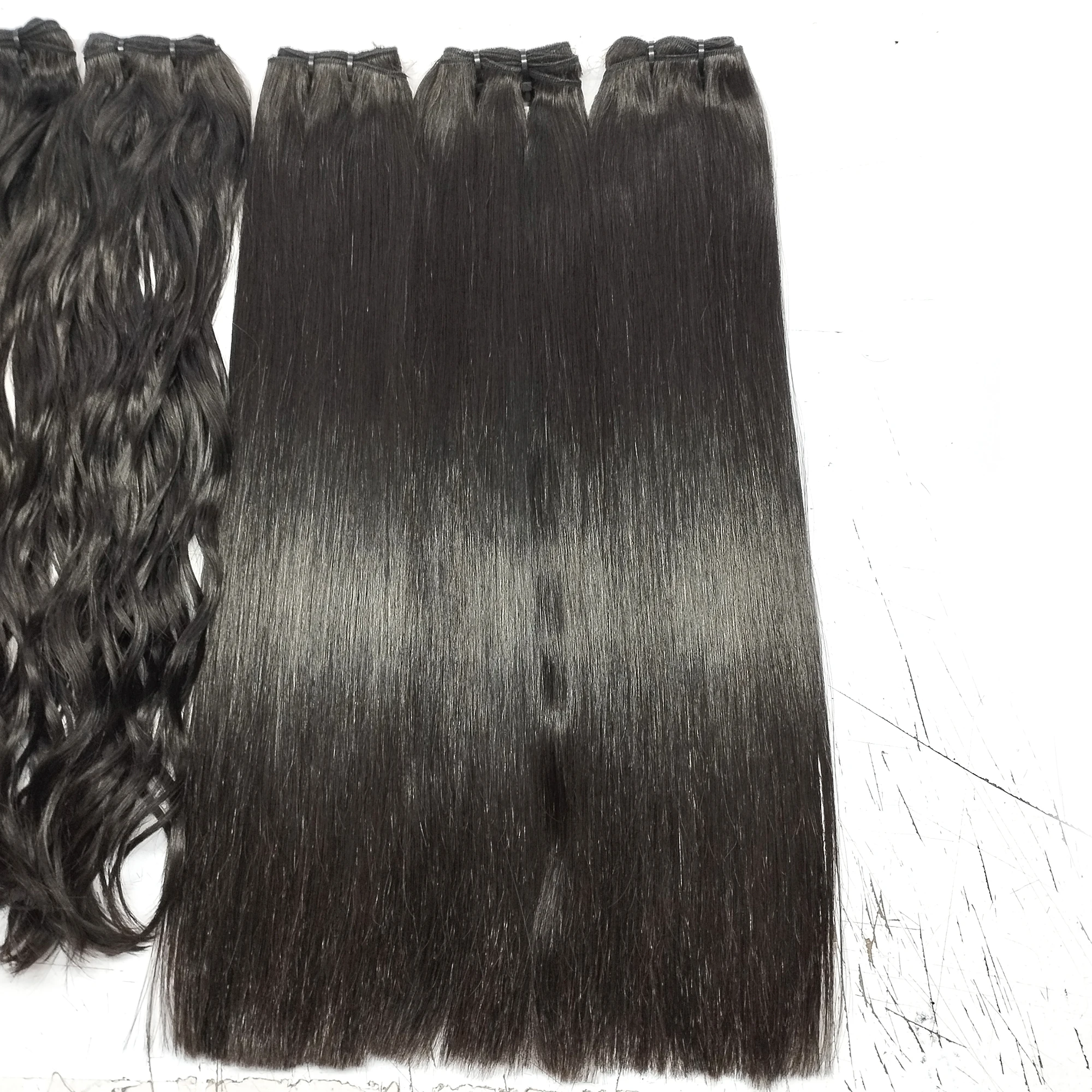 RAW INDIAN STRAIGHT HAIR 100% NATURAL UNPROCESSED WITH ALIGNED CUTICLES  VIRGIN REMY RAW WEFT BUNDLES 100% BEST QUALITY HAIR