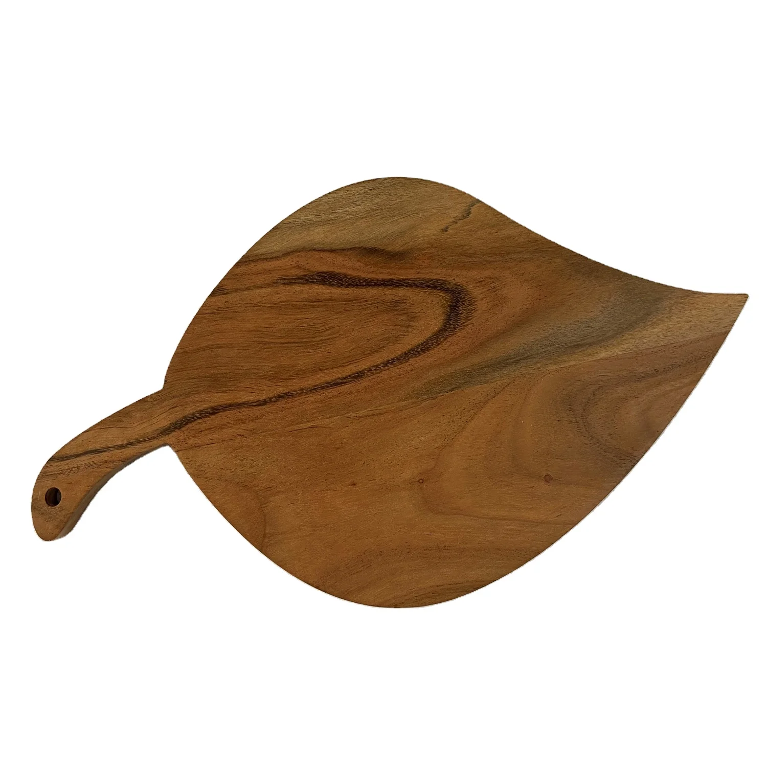 Customized Natural Wooden Chopping Board Elegant Leaf Shape Vegetable & Fruit Cutting Board for Sale
