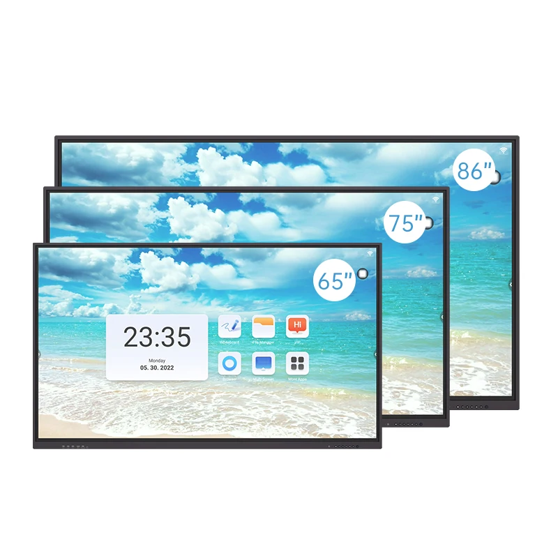 GAOKE E3 Series 55 65 Inch Touch Screen Smart Board Interactive LCD Flat Panel Display for Schools