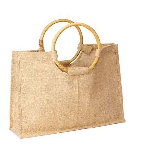 Custom Printed Eco-Friendly Promotional Shopping or Personal use Plain Fancy Jute Bag For Fashion