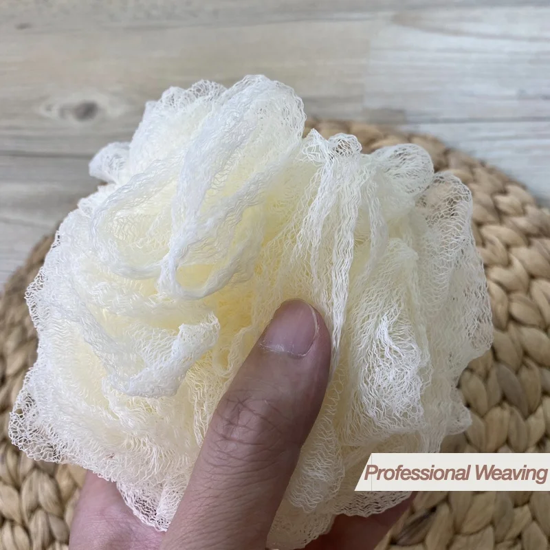 Factory Direct Sale Fine Mesh Fast Foaming Shower Ball Quick Foaming Skin-Friendly Soft Bath Sponge