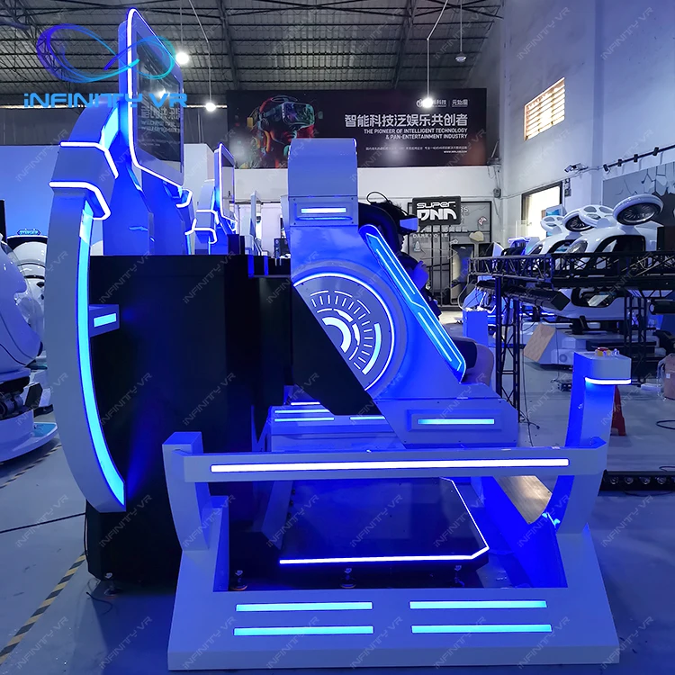 Indoor and Outdoor Carnival VR Business 2 Seats 360 Degree Virtual Reality Spinning Simulations Rides VR Roller Coaster