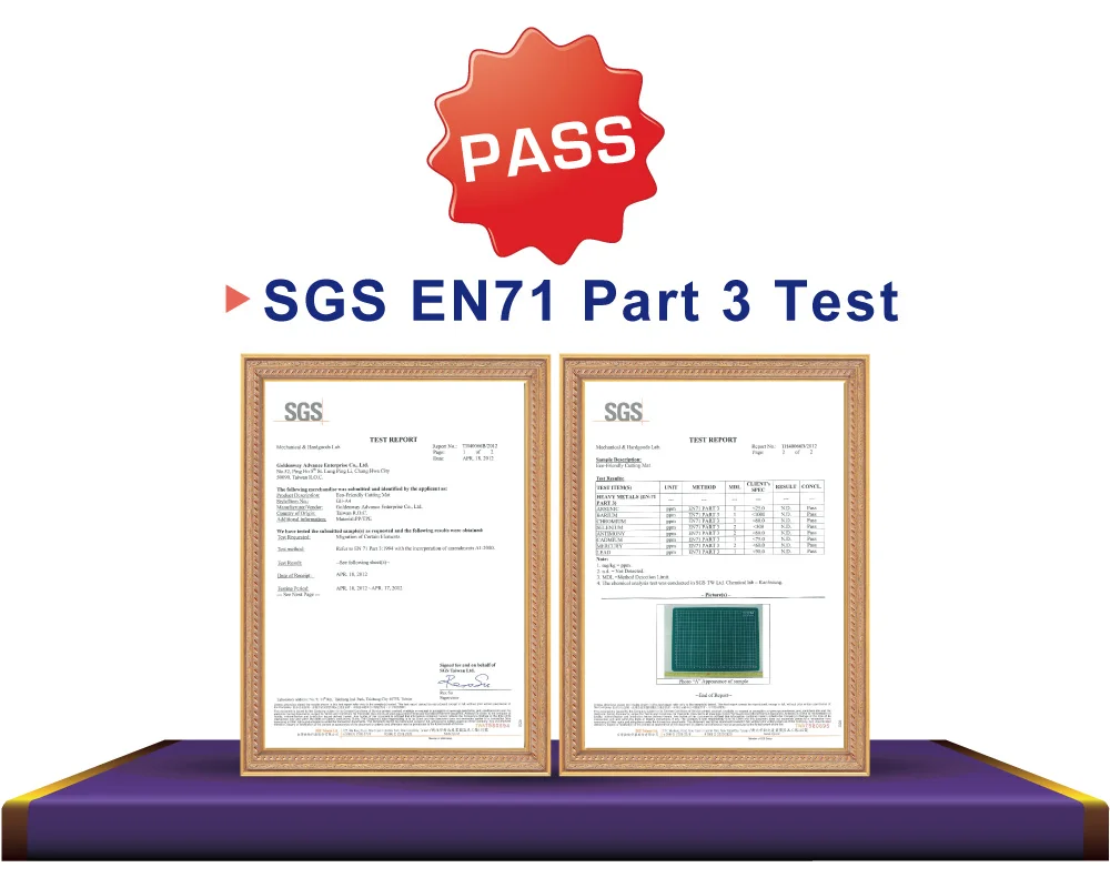 A1 60x90 cm Flexible Eco Friendly Self-healing Cutting Mat