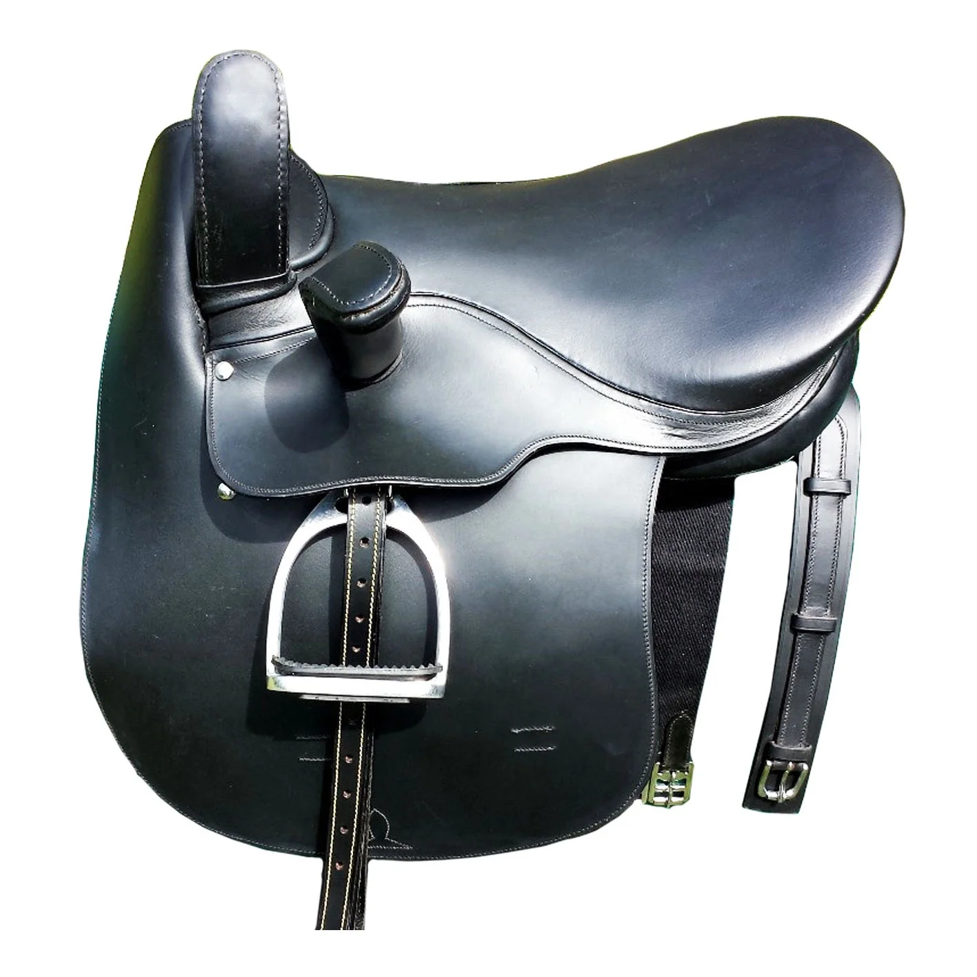 Wholesale quality durable leather dressage Saddle for equestrian English horse racing products from India