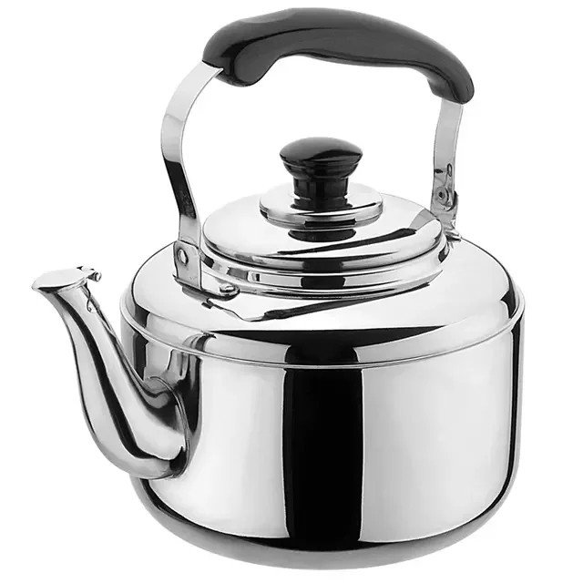 Whistling Kettle Stainless Steel Whistle Teapot Cookware Kettle Heat Protection Handle Kitchen For All Stovetops