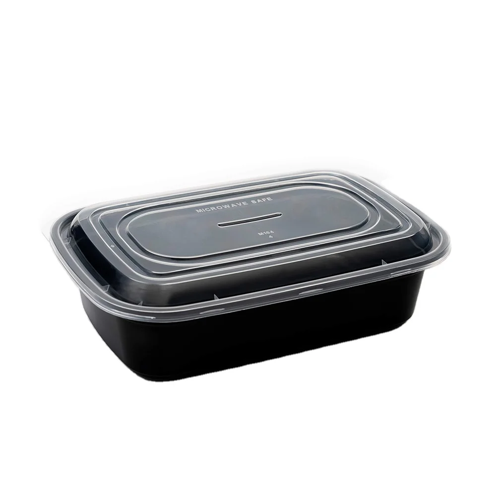 Versatile 1250ml Anti-Fog PET Food Container Durable Rectangular Kitchen Storage Low Prices PP Material Cake Box Sushi Pizza