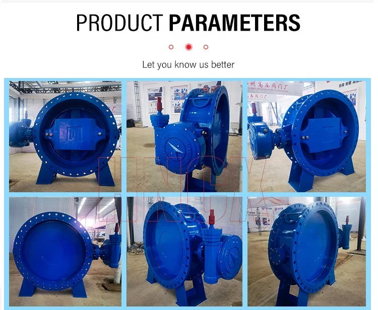 D342X-16Q double eccentric flange butterfly valve ductile iron soft sealing water supply pipe network large-size butterfly valve