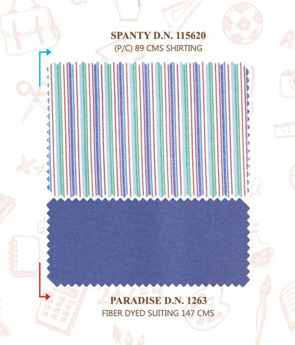 80/20 - 60/40 Polyester Cotton Woven Student School Uniform Fabric Yarn/Plain Dyed Material