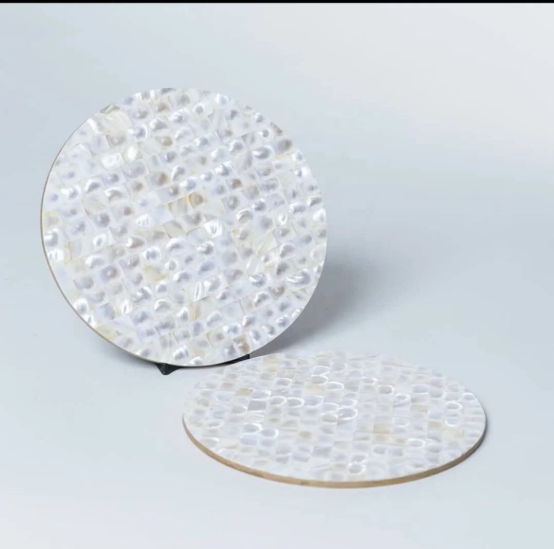 Роскошная ручная работа перламутровая Инкрустация тарелка для столовой посуды оптового