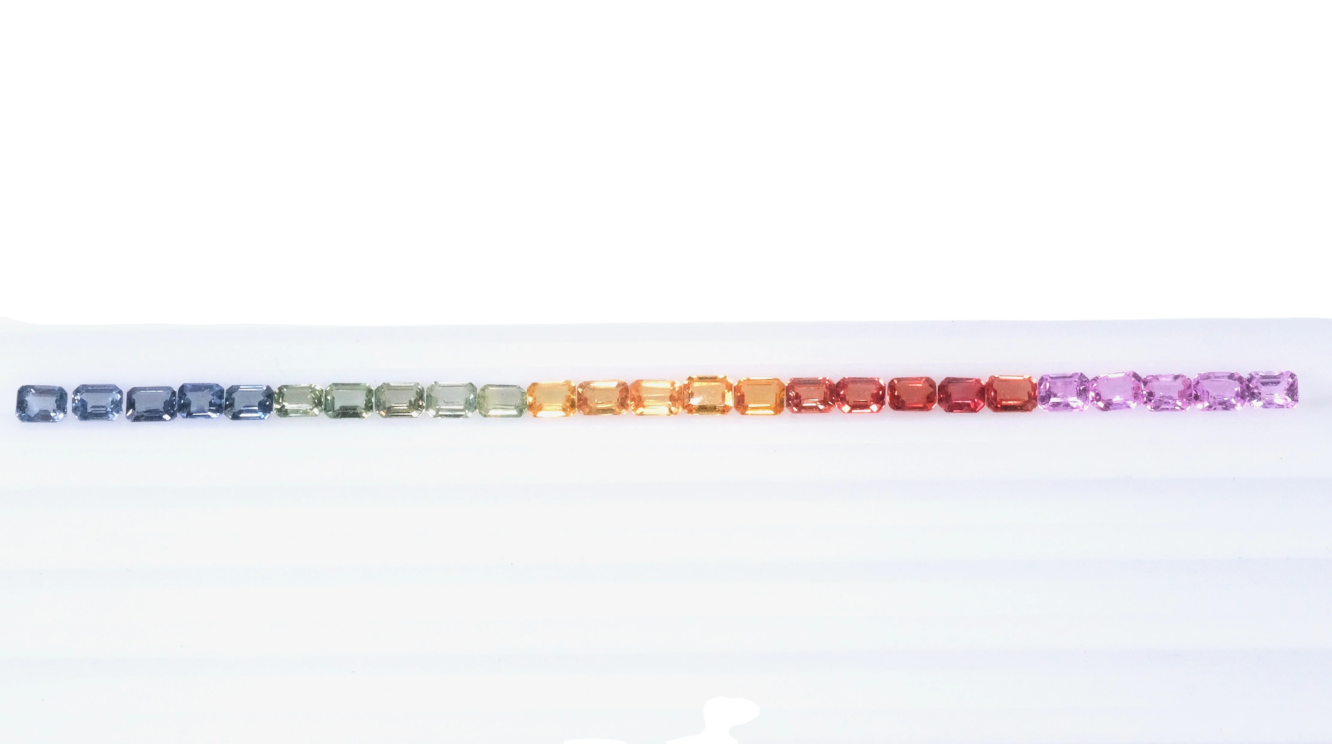 Sale 4x3mm Natural Multi Sapphire Octagon Faceted Cut Gemstone Wholesale Price Natural Good Quality Gemstone Low Price Stone