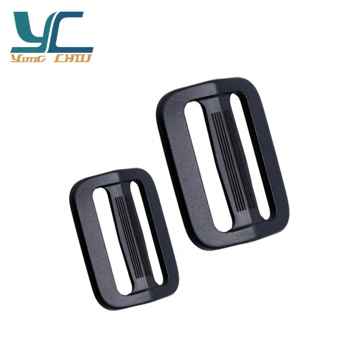 Backpack strap plastic adjustable tri glide slider buckles