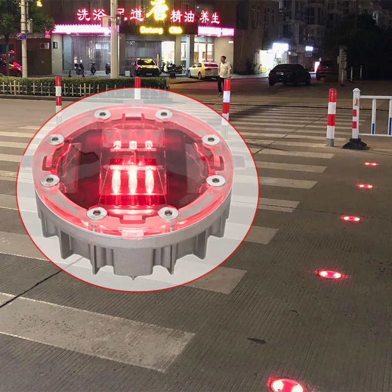 Высококачественные светильники для пересечения дороги зебры интеллектуальная система пешеходных дорог солнечные дорожные маркеры