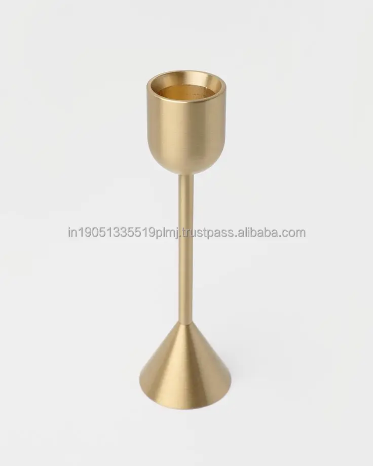 Gold Christmas candle Stick Luxury Handmade Custom Brass Candle Holder For Christmas Decoration Set of 3 Candle Sticks Holders