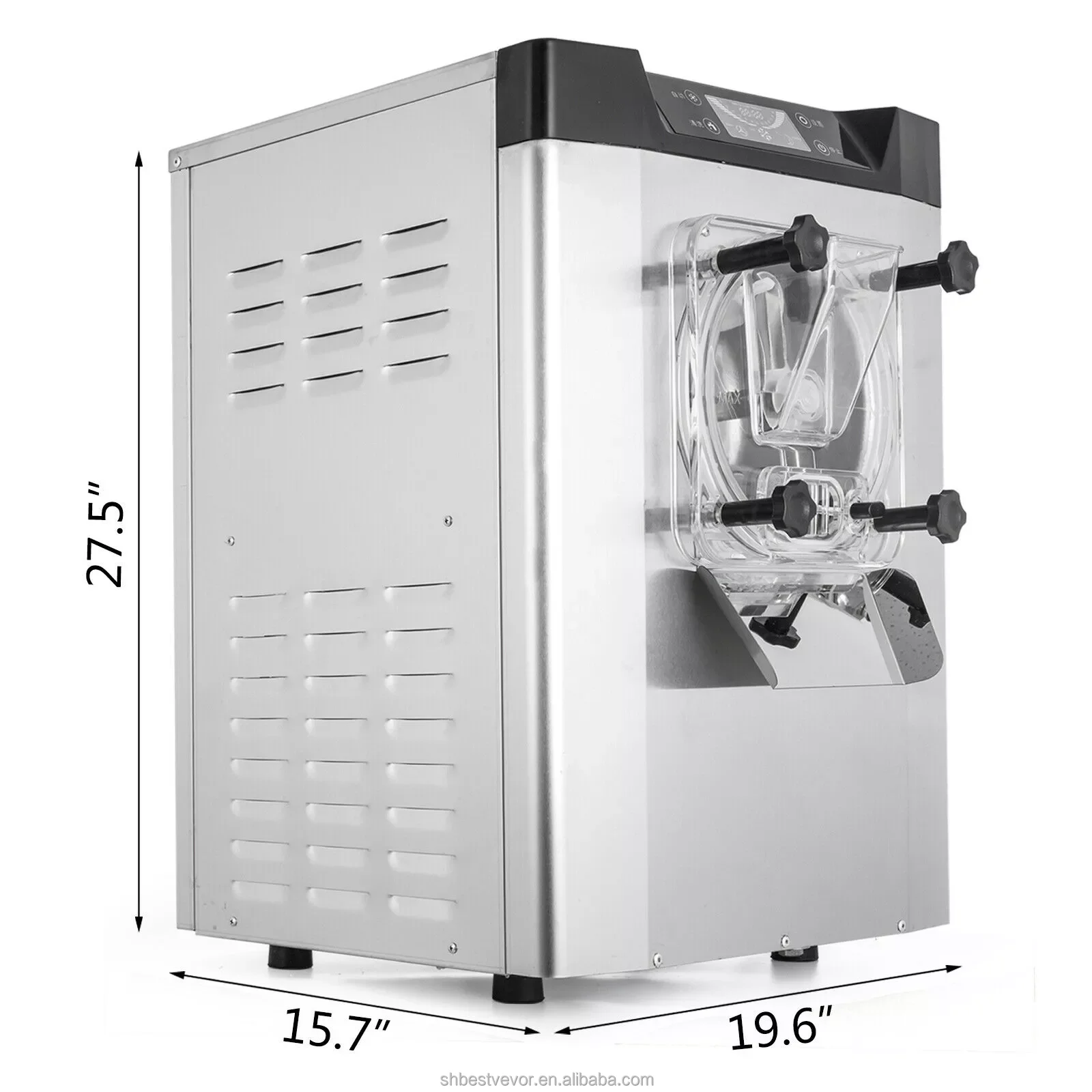 SIHAO-116 1400W 220V 20L Small Ice Cream Maker Machine Business Low Price Ice Cream Machine Maker Commercial