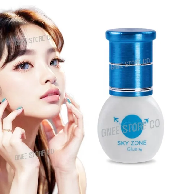 Eyelash Extension Sky Zone Glue 5ml Fast Drying Low Fume Sensitive Waterproof Eyelash Glue Adhesive from South Korea Sky Glue