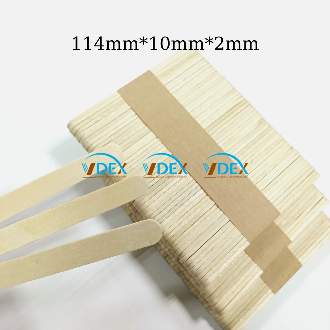 Non-printed Ice cream sticks Craft sticks for Fully automatic production line With high counting and white color