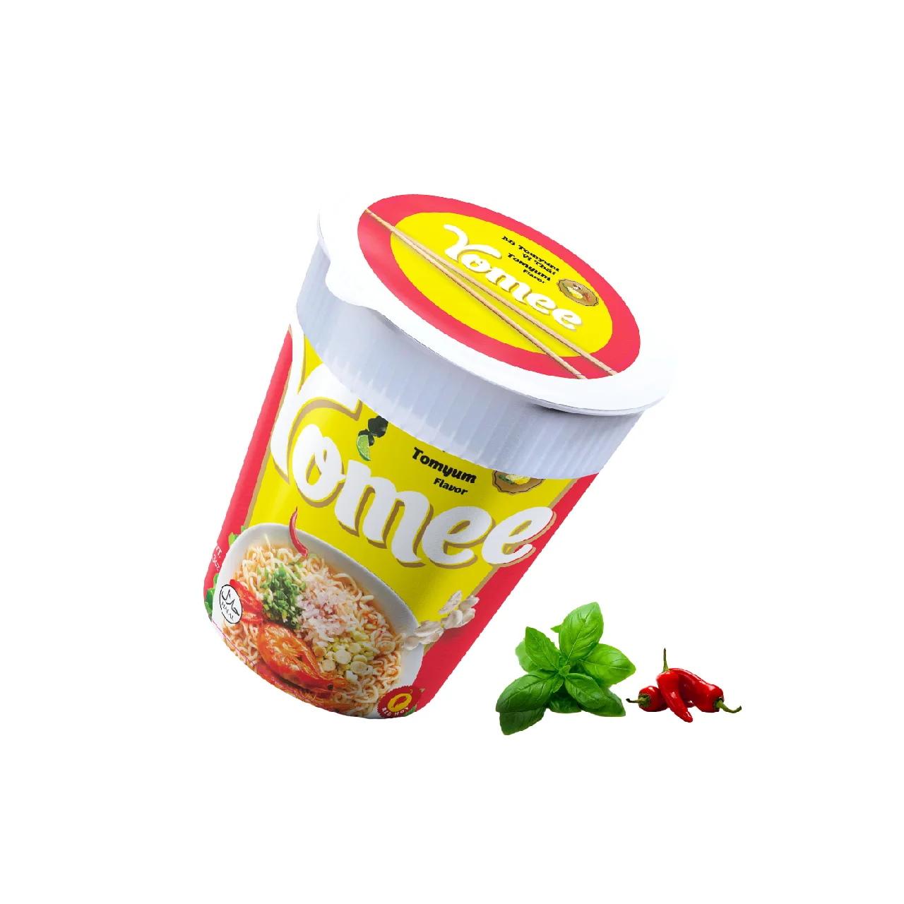 Wholesale Yomee Instant Noodles Cup- Tomyum flavour 60gr x 12 - Vietnamese Instant noodles