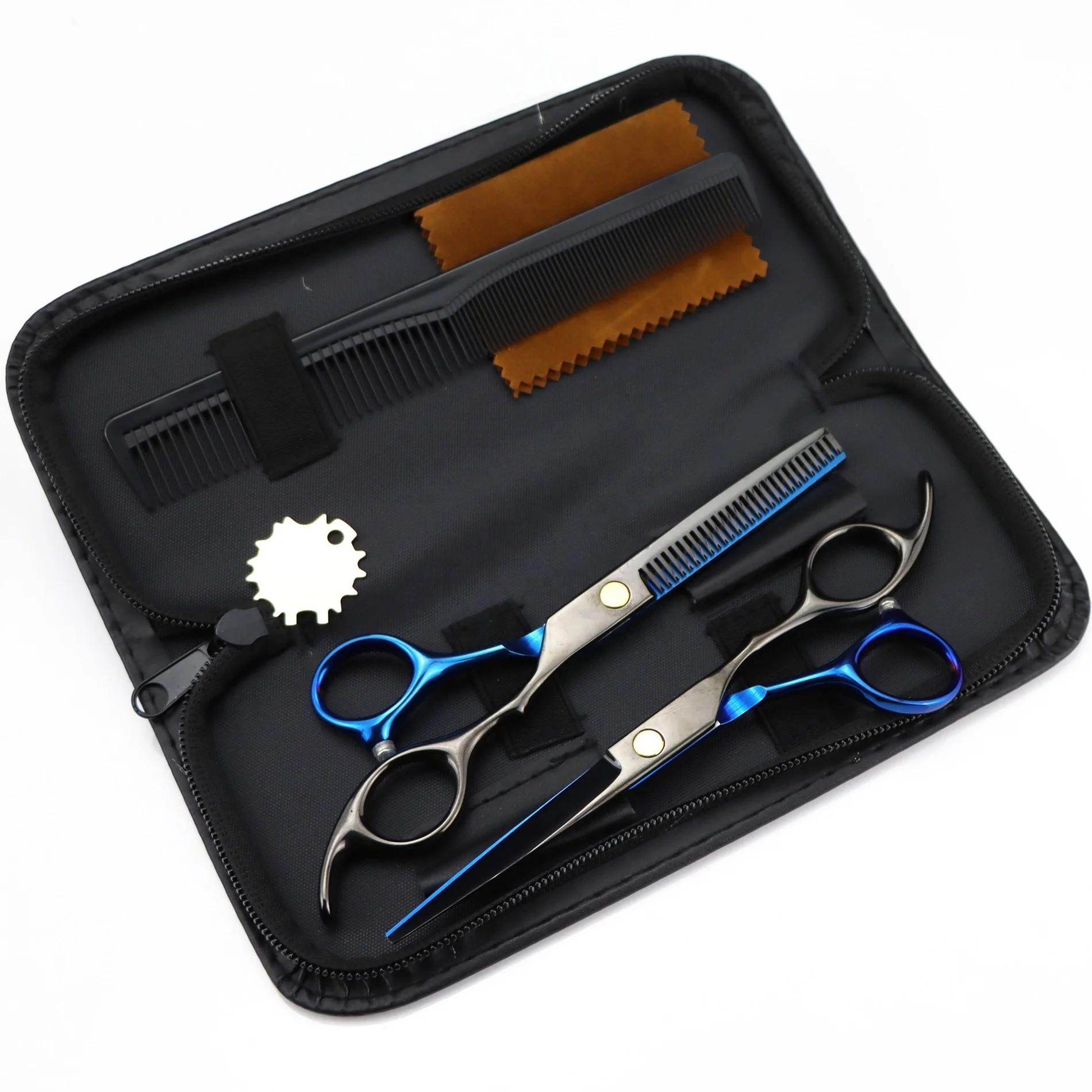 Customized Salon Professional Hair Scissors Stainless Steel Hair Shears Set Barber Hairdressing Scissors