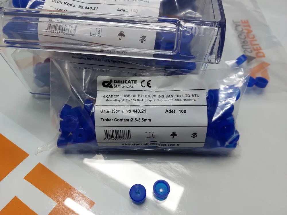 Trocar Silicone C a ps External Seal Trocar Laparoscopy Instruments  Disposable Medical Supplies Backout Valve