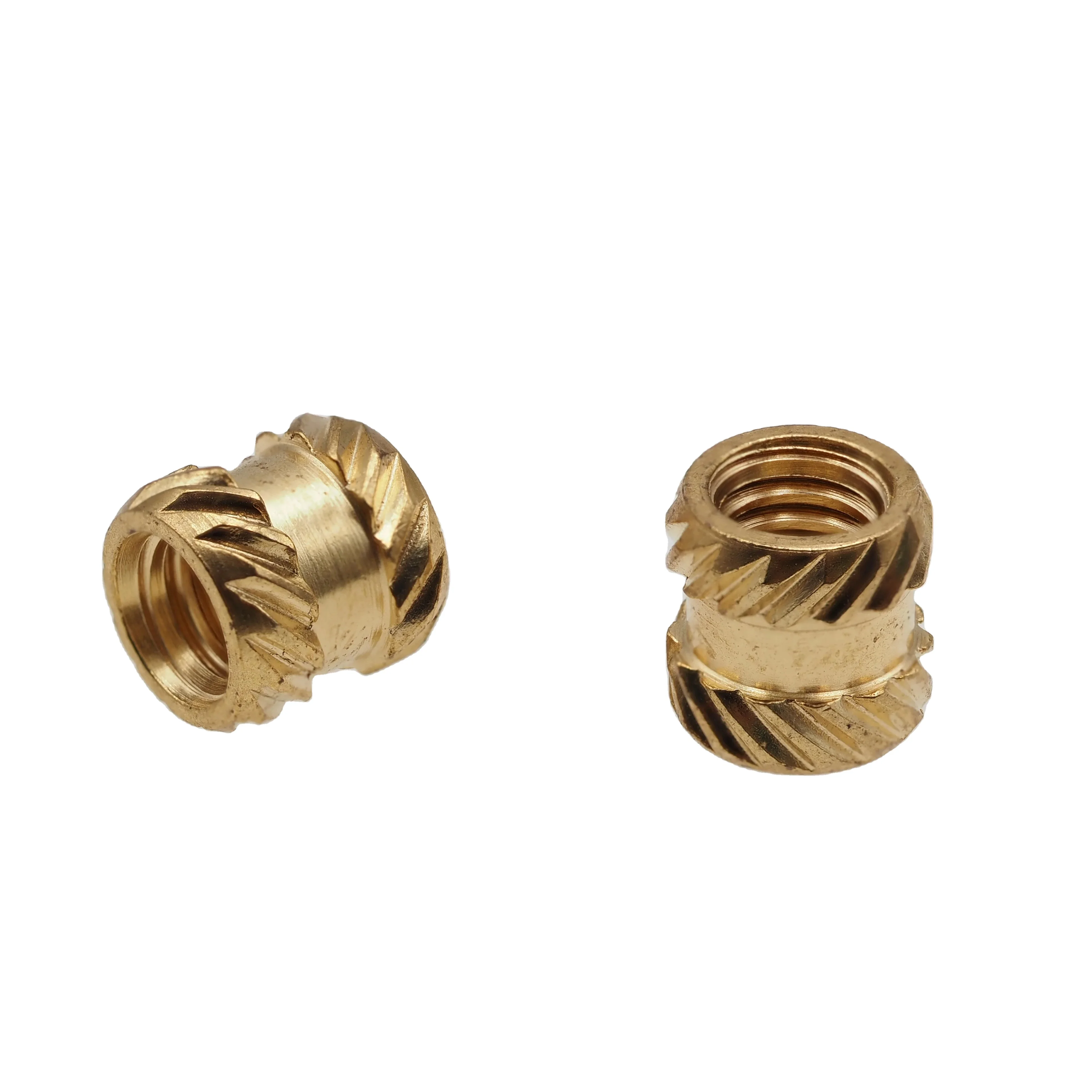 Factory Supply M4 x 5 Spot Copper Nut with Hot Melt Brass Inserts GB Standard Automotive Industry Nut Genre Direct Manufacturer