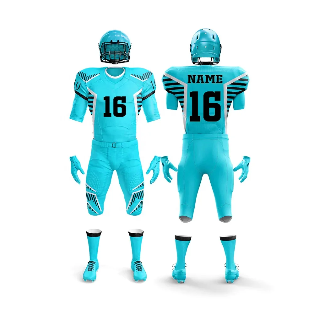 Top Trending Sublimation American Football Uniform Custom Printing Player Name Member Logo Uniform