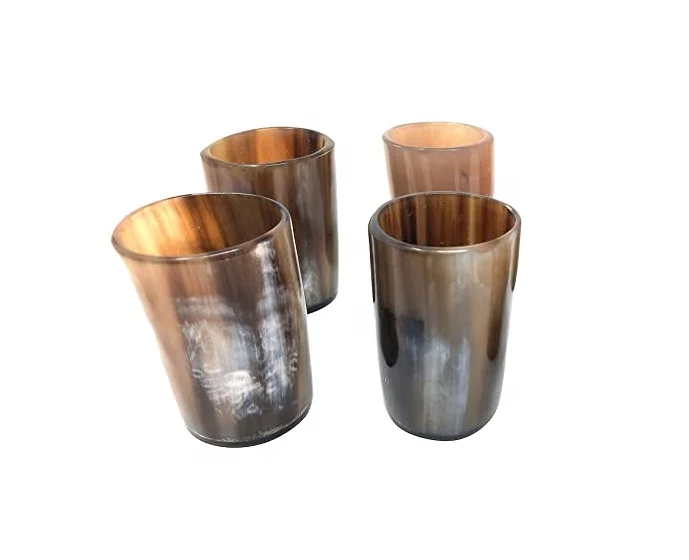 High Quality Real Horn Viking Drinking Assorted Mugs Set Perfect Gift at Wholesale Price Cup Genuine Handcrafted