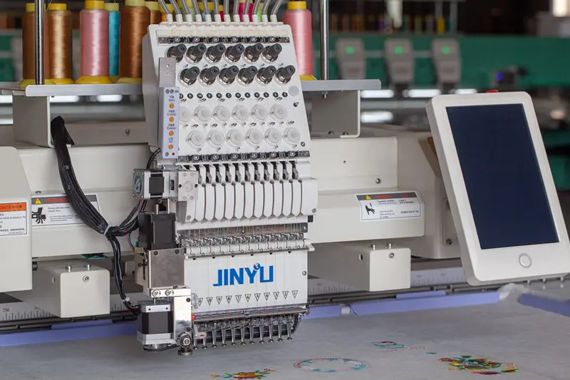 JCM-1201JINYU 2022 Новый дизайн новейшие технологии одна осветительная головка 12 блесток легкая согласно шляпа одежда вышивальная машина