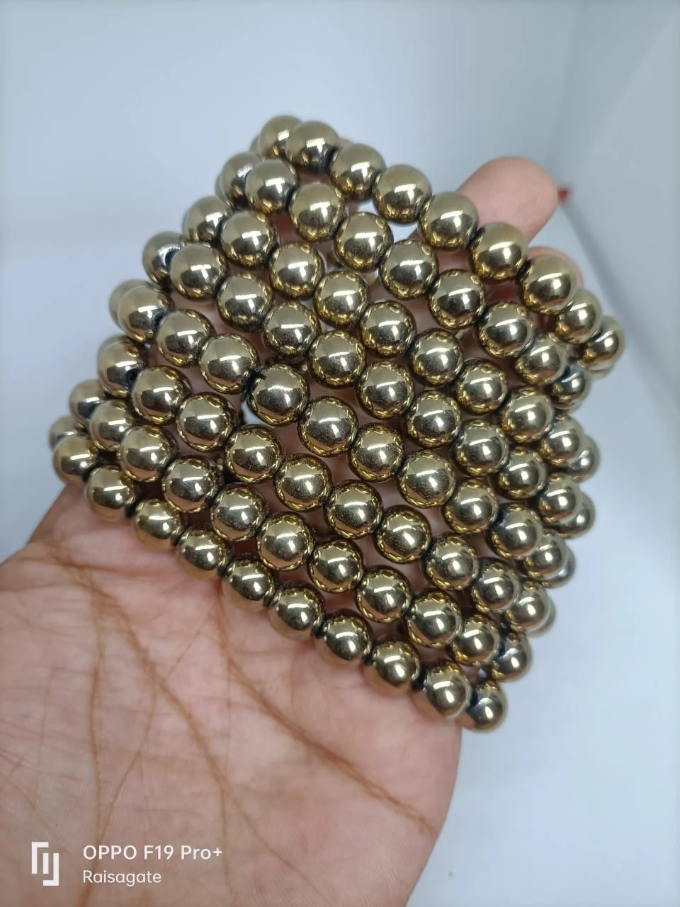 Natural Pyrite bracelets stone Gemstone Beads Bracelet  Natural beads 8 Mm Bracelet Pyrite Best Quality Also use in meditation