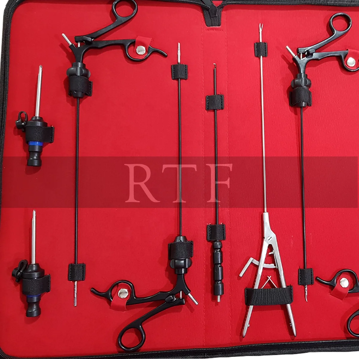 Reusable laparoscopy instrument 8Pcs Surgical Laparoscopy Forceps Set, Abdominal Surgery Laparoscopic Tools Set