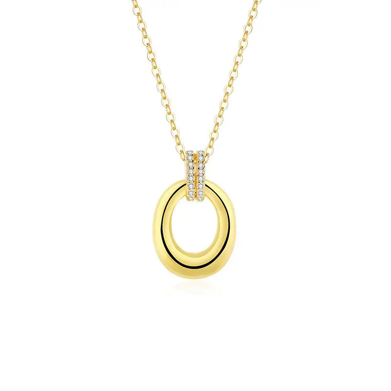 2023 New 925 Sterling Silver Water Proof Round Jewelry Manufacturer Silver Personalized Jewellery For Women