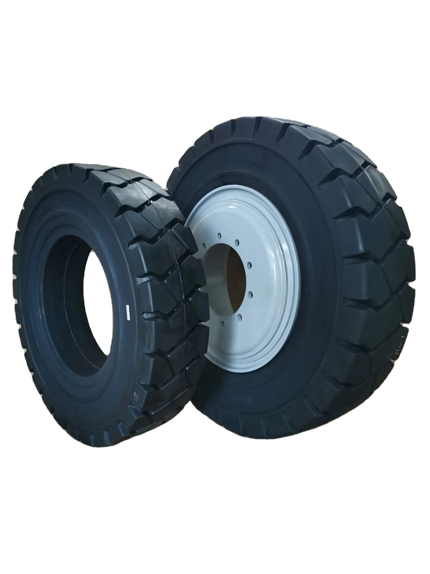 Deeper Pattern Tread 7.50-15 7.50-16 Forklift Solid Rubber Tire from China Origin