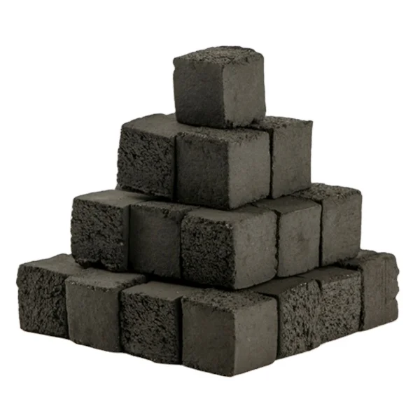 Лучшее качество 100% ориентированный на экспорт широко продаваемый кальян из скорлупы кокоса кубический уголь для кальяна 2022 оптовая цена