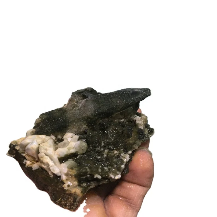 Натуральный грубый хлоритовый кварц Ganesh himal