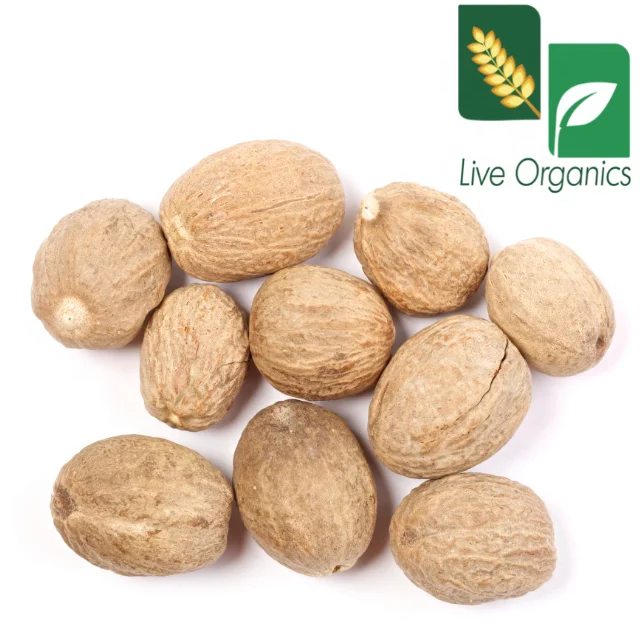 Nutmeg Organic & Natural Grown in India Ethically Sourced Non-GMO Chemical Free Live Organics