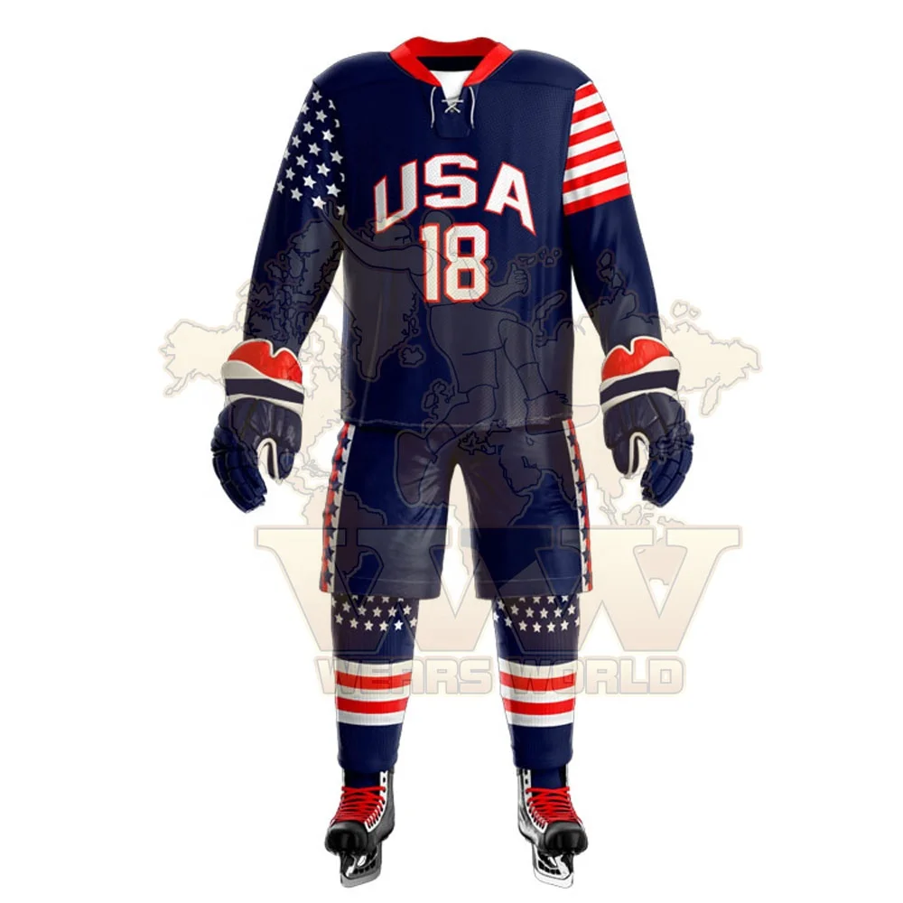 reversible blank usa youth sublimated gear accessories field retro practice custom ice wear uniform majestic hockey jersey